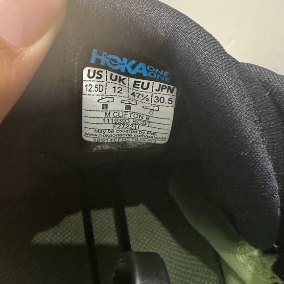 Hoka One One Clifton 8 Blue Coral Butterfly Men’s Size 12.5D - Picture 9 of 9